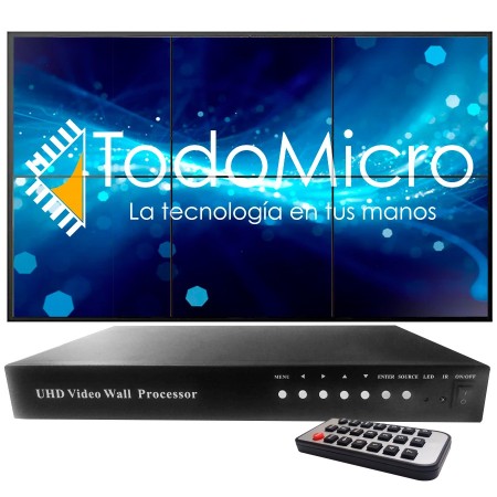 Procesador de VideoWall 3x2 2x3 AG-606 HDMI, DVI, VGA y USB